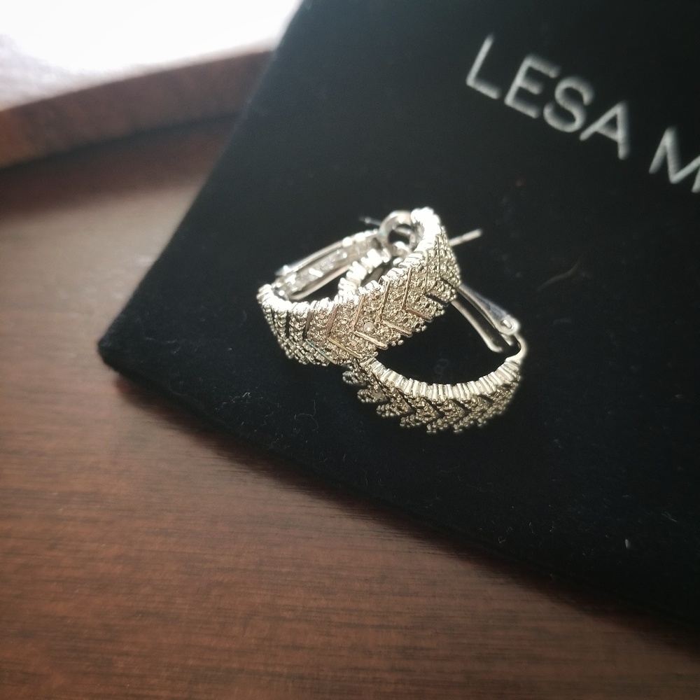 ⬇️ NWT • Latch Back Sterling Silver Earrings